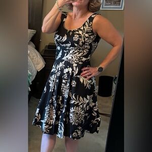 Fit and Flare Vintage 1990s Midi Dress